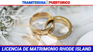 Licencia de Matrimonio Rhode Island
