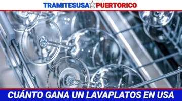 Cuánto gana un lavaplatos en USA			 			